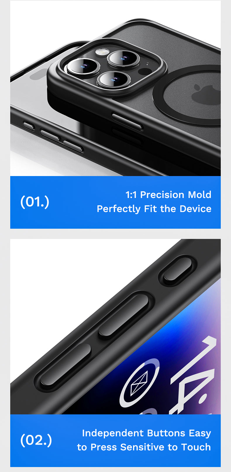 Vibrant Hard Magsafe Case With Silicon Corner for Extra Protection